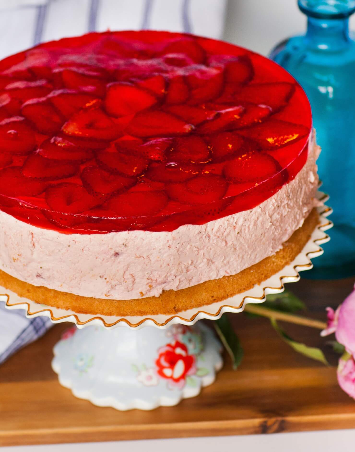 Strawberry Mousse Cake Recipe